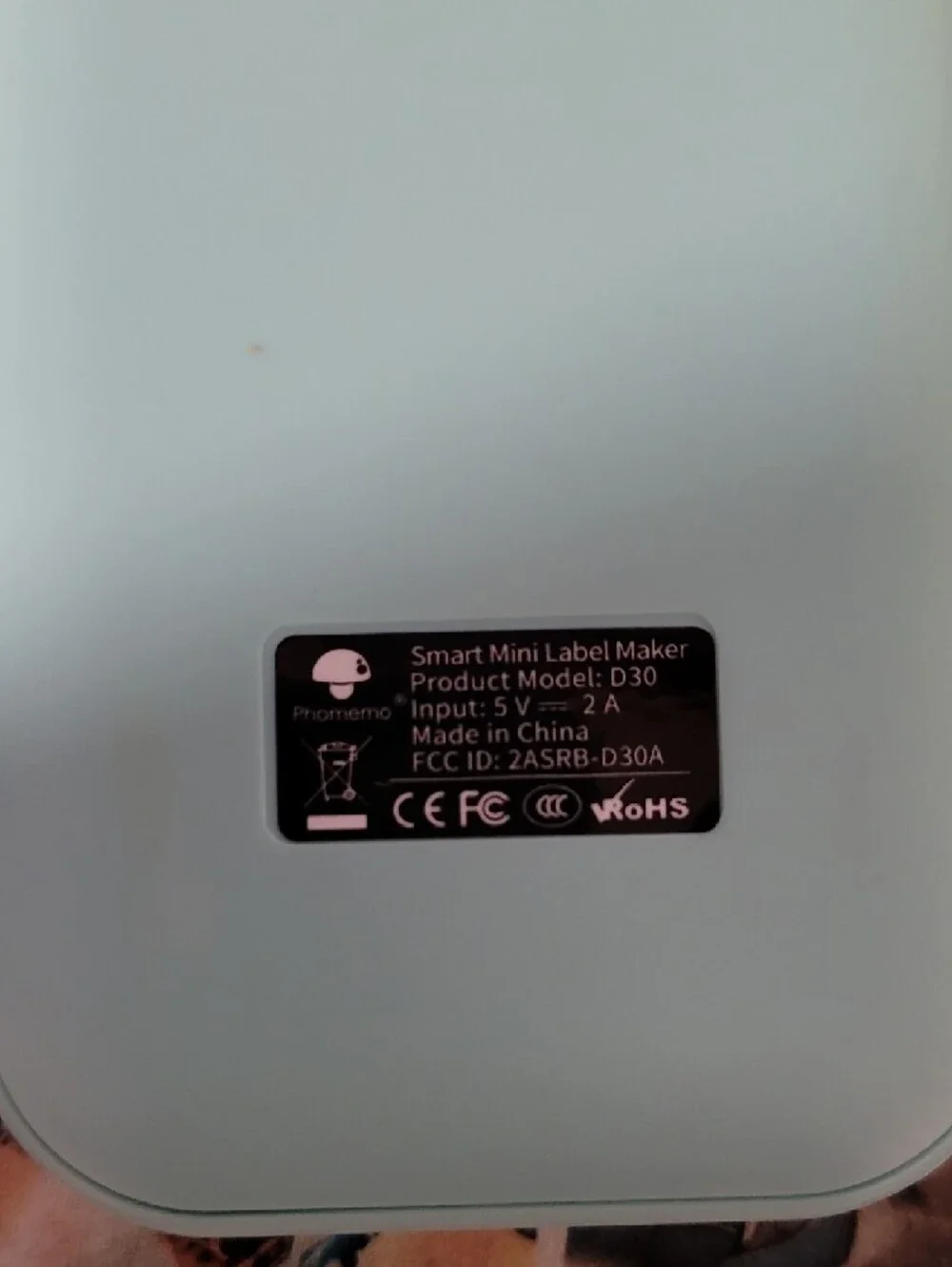 Portable Home Label Printer - Light Blue